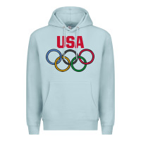 Blue Mist Olympic Rings Premium Hoodie - artisFamous