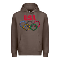 Coffee Olympic Rings Premium Hoodie - artisFamous