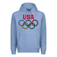 Colony Blue Olympic Rings Premium Hoodie - artisFamous