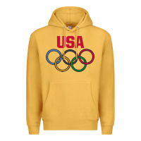 Mustard Olympic Rings Premium Hoodie - artisFamous