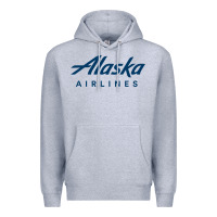 Heather Grey Alaska Airlines Premium Hoodie - artisFamous