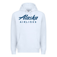 White Alaska Airlines Premium Hoodie - artisFamous