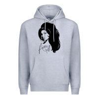 Heather Grey Amy Winehouse Premium Hoodie - artisFamous