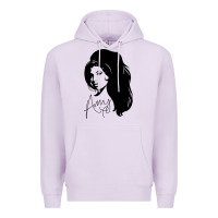 Lilac Amy Winehouse Premium Hoodie - artisFamous