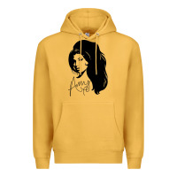 Mustard Amy Winehouse Premium Hoodie - artisFamous