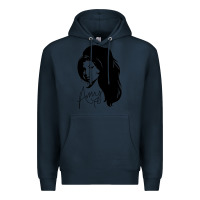 Navy Amy Winehouse Premium Hoodie - artisFamous