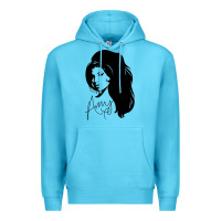 Ocean Blue Amy Winehouse Premium Hoodie - artisFamous
