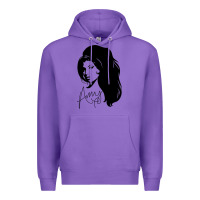 Purple Amy Winehouse Premium Hoodie - artisFamous