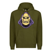 Army Green Vintage Skeletor Premium Hoodie - artisFamous