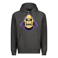 Charcoal Heather Vintage Skeletor Premium Hoodie - artisFamous