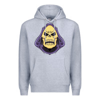 Heather Grey Vintage Skeletor Premium Hoodie - artisFamous