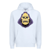 White Vintage Skeletor Premium Hoodie - artisFamous