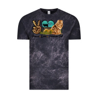 Cloud Black Peace Love Persian Cat Vintage Tee - LillyAllenDesigns