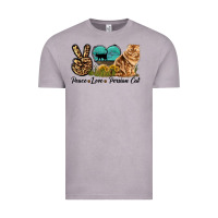 Peace Love Persian Cat Vintage Tee | Teevron