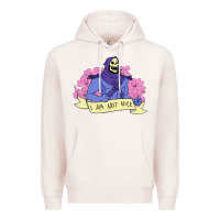 Pale Pink Vintage Skeletor ı am not nice Premium Hoodie - artisFamous