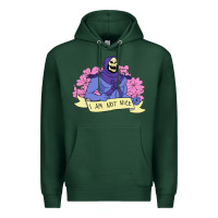 Sports Green Vintage Skeletor ı am not nice Premium Hoodie - artisFamous