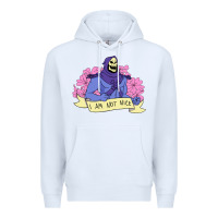 White Vintage Skeletor ı am not nice Premium Hoodie - artisFamous