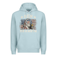 Blue Mist Ben Drankin 4th of July Patriotic Funny T-Shirt Premium Hoodie - artisFamous