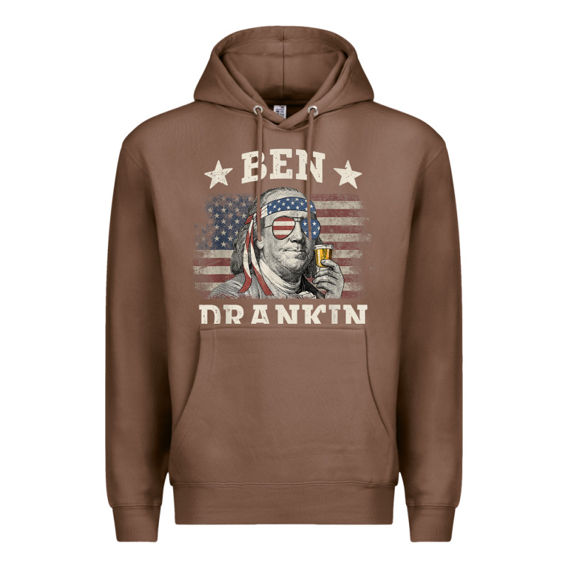 Ben Drankin 4th Of July Patriotic Funny T-shirt Premium Hoodie by artisFamous | Teevron