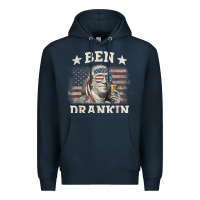 Navy Ben Drankin 4th of July Patriotic Funny T-Shirt Premium Hoodie - artisFamous