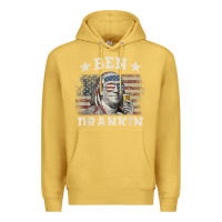 Antique Gold Ben Drankin 4th of July Patriotic Funny T-Shirt Premium Hoodie - artisFamous