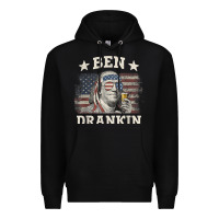 Black Ben Drankin 4th of July Patriotic Funny T-Shirt Premium Hoodie - artisFamous
