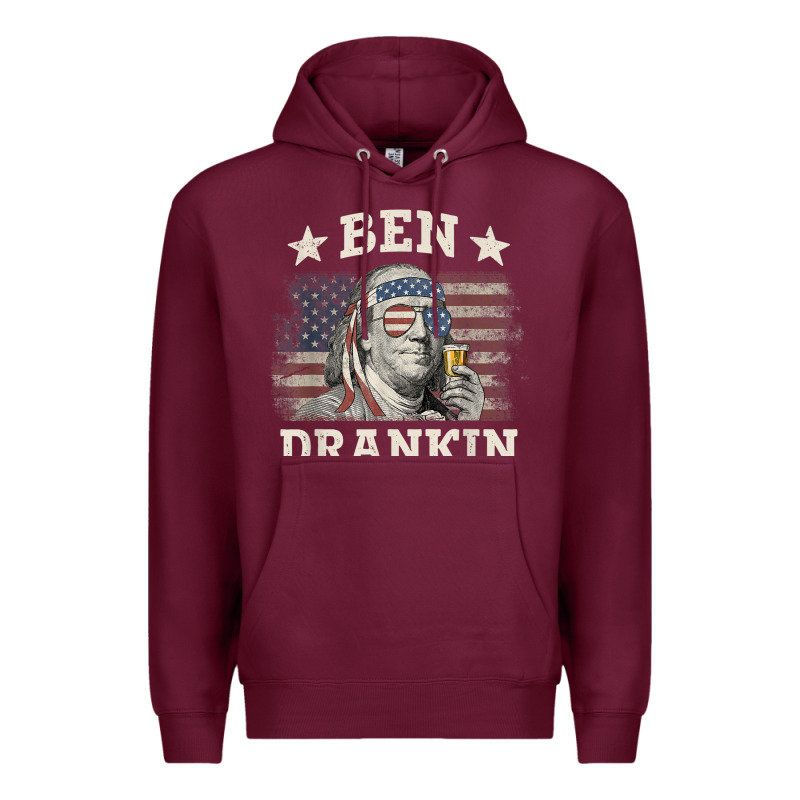 Ben Drankin 4th Of July Patriotic Funny T-shirt Premium Hoodie by artisFamous | Teevron