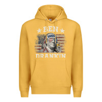Mustard Ben Drankin 4th of July Patriotic Funny T-Shirt Premium Hoodie - artisFamous