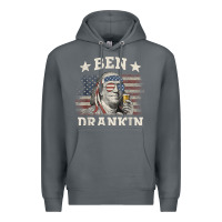 Rock Ben Drankin 4th of July Patriotic Funny T-Shirt Premium Hoodie - artisFamous