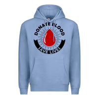Colony Blue donate blood save lives blood donor Premium Hoodie - artisFamous
