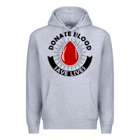 Heather Grey donate blood save lives blood donor Premium Hoodie - artisFamous