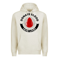 Oatmeal Heather donate blood save lives blood donor Premium Hoodie - artisFamous