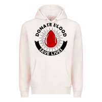 Pale Pink donate blood save lives blood donor Premium Hoodie - artisFamous