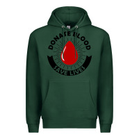 Sports Green donate blood save lives blood donor Premium Hoodie - artisFamous