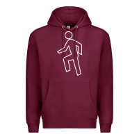 Burgundy everyday im shufflin Premium Hoodie - artisFamous