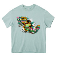 Arona Guerrero Mexico Sunflower Map Heavy Core Tee - RanaPortraitStore