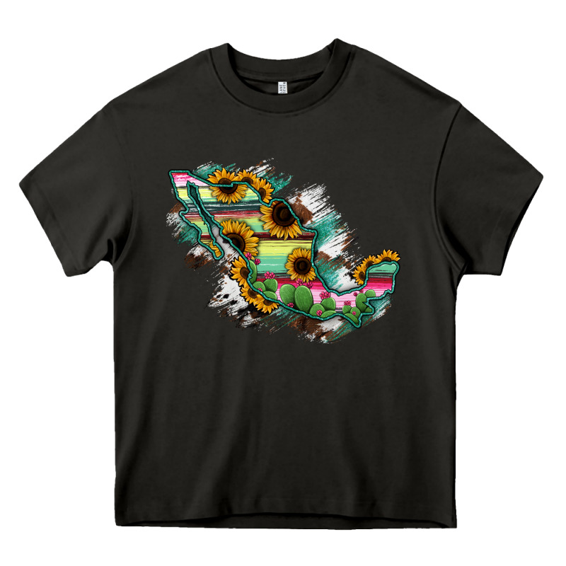 Guerrero Mexico Sunflower Map Heavy Core Tee by RanaPortraitStore | Teevron