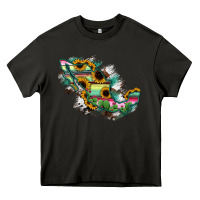 Asphalt Guerrero Mexico Sunflower Map Heavy Core Tee - RanaPortraitStore