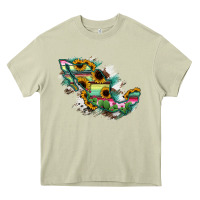 Mossy Guerrero Mexico Sunflower Map Heavy Core Tee - RanaPortraitStore
