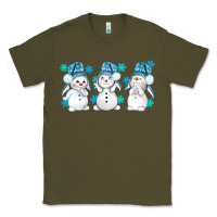 Army Green snowman winter bbs Classic Tee - BundleAndBundleShop
