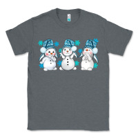 Charcoal Heather snowman winter bbs Classic Tee - BundleAndBundleShop
