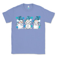 Colony Blue snowman winter bbs Classic Tee - BundleAndBundleShop