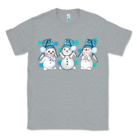 Heather Grey snowman winter bbs Classic Tee - BundleAndBundleShop