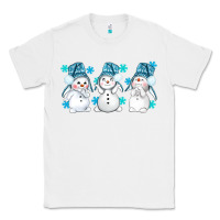 White snowman winter bbs Classic Tee - BundleAndBundleShop