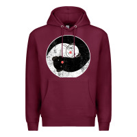 Burgundy ferret harmony Premium Hoodie - artisFamous
