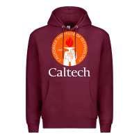 Burgundy caltech california institute Premium Hoodie - artisFamous