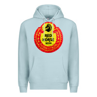 Blue Mist red horse Premium Hoodie - artisFamous