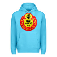 Ocean Blue red horse Premium Hoodie - artisFamous