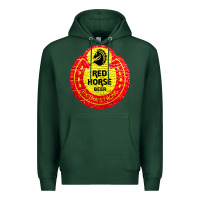 Sports Green red horse Premium Hoodie - artisFamous