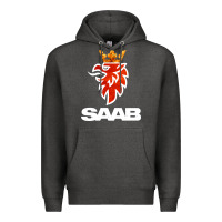 Charcoal Heather saab Premium Hoodie - artisFamous